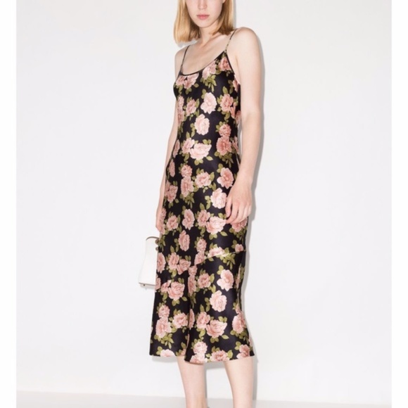 NEW Reformation Alisal Silk Dress Rosalia Medium - Picture 1 of 14